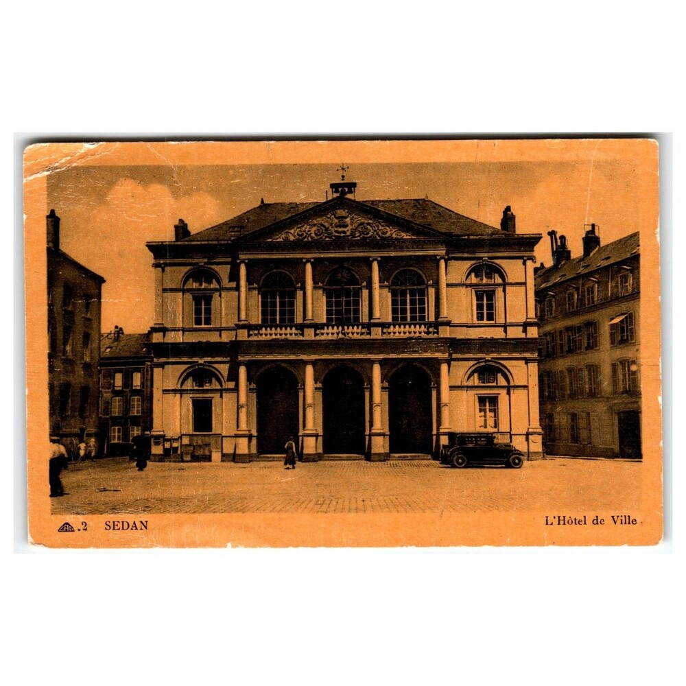 Sedan France L'Hôtel de Ville Town Hall Vintage Postcard Cie Arts